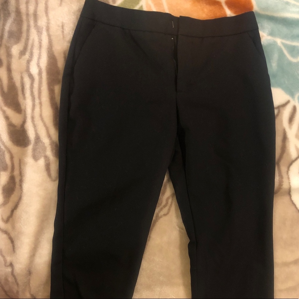 Classic M Zara black pant with embroidery